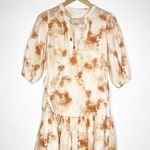 JONATHAN SIMKHAI Orange Gauze Opal Tie Dye Mini Dress Cover Up Size Small $345 Photo 4