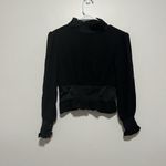Ba&sh  Noveo‎ Blouson Sleeve Smocked Top In Black Size XS Photo 4