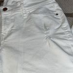 Old Navy  boyfriend skinny distressed patch knees white jeans, size 0 Photo 12
