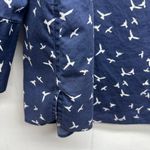 Foxcroft  Bird Print Women's Button Front Navy Blue Shirt Size XXL 3/4 Sleeve Photo 8