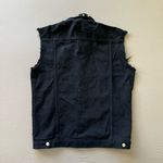 studded sleeveless denim jacket Black Size L Photo 4