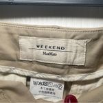 Max Mara  Weekend Women’s Cigarette FITW13 Stretch Khaki Trouser Pants Sz 2 Photo 2