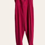 Black Halo Bene Crisscross Cropped Pink Jumpsuit Size 4 Photo 12