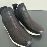 Kenneth Cole NEW  Black Sparkle Slip On Jogger Sneaker Chelsea Size 6 Comfort Photo 7