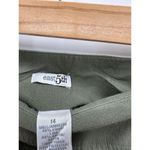 East 5th Olive Green Linen Blend Midi Skirt Set Button Down Shirt XL Coastal Photo 9