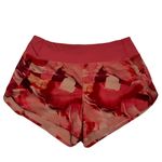 Athleta  Printed Run With It 3.5” Short small Painted Energy Coral Pink Floral Photo 3