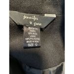 Jennifer & Grace Womens Blazer 12 Wool‎ Black Jacket Lined Career Office Work Photo 3