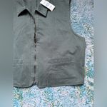 Vintage NOS Pasta International green cotton zip vest, size large Photo 1