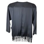 ZARA  Floral Sequin Embroidered Fringe Wrap Blouse Women XS Western Whimsigoth Photo 1