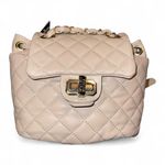 Badgley Mischka Mini Backpack Quilted Blush Gold Tone New With Tags Photo 0