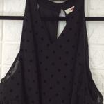 Francesca’s black peek a‎ boo shoulder shift dress Size L Photo 2