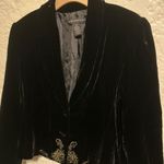 Petite Sophisticate  Black Velvet Women's Jacket size‎ 14P Photo 3