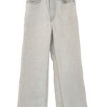 Levi's Womens Dyed Raw Hem High Rise Ribcage Wide Leg Jeans Size 24 Light Wash Photo 0