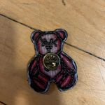 Vintage Girl Scout Pink Teddy Bear Pin Photo 1