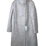 Andrew Marc Geller Assymetrical Long Coat Size M In Ivory Photo 4