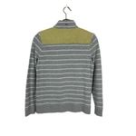 Vineyard Vines  Striped Quarter Zip Pullover Sweater Gray Cotton Preppy Small Photo 2