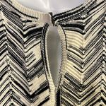 White House | Black Market Cream Black Sleeveless Knitted Layering Sweater- Large Photo 9