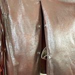 Cleobella Everly Fringe Moto Leather Suede Jacket Size Medium Burgundy Boho Photo 7