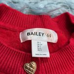 Bailey44 Bailey/44 Red Fuzzy Heart Button Cardigan Sweater sz S Photo 5