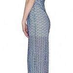 Miami Navy Blue Eyelet Preppy Girly Cropped Sleeveless Jumpsuit Photo 4