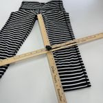 Athleta  Leggings Womens X Small Black White Stripe‎ Chatarunga Capri Crop Photo 9