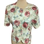 Vintage 80s Fritzi floral top Size M Photo 0