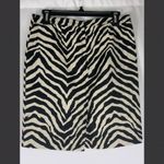 Trina Turk  Black & Off White Zebra Mini Cocktail Career Casual Skirt 2 Photo 7
