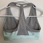 Athleta  Light Blue & Gray T-Back Sports Bra Photo 1