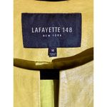 Lafayette 148 Chartreuse Nappa Lambskin Leather Jacket Photo 2