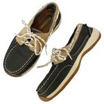 Rockport Works Women’s Sailing Club Slip Resistant Steel Toe Work Shoes Size 8 Blue Photo 1