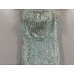 Alyce Paris  61406 Sequin/Lace Prom Dress Feathered Neckline Sz 2 NEW Photo 2