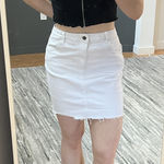 H&M White denim skirt &denim Photo 0