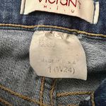 Vibrant Miu Medium Wash Ankle Slit Jeans Photo 11