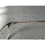 TURA EYEGLASSES FRAMES ONLY Paloma BLACK Chrome HALF RIM 50 Photo 6