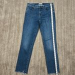 Madewell The Tall Slim Boyjean Blue Raw Hem Women Size 26T Photo 6