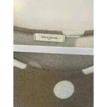 12PM by Mon Ami  Shirt Size L Long Sleeve Polka dot denim Trim Photo 2