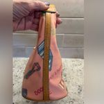 Dooney & Bourke Y2K Miami Beach Pink Background Hobo Bag with Rainbow Zipper Photo 5