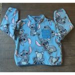 Disney  Stitch Women's Light BlueQuarter‎ Zip Print Fleece Sweatshirt Size Medium Photo 0