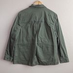 L.L.Bean Utility Chore Jacket Dusty Olive XL Petite Zip Front Pockets Casual Photo 2