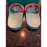 Brand New Lauren Lorraine Women's Size 7 Green Rainbow Sandals Slides Beach Photo 4