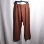INC Wide Leg Trousers Brown High Waist Career Business Professional Pants Size 6 Photo 1