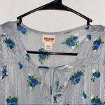 Mossimo Supply Co . Semi Sheer Blue Berry Blouse Photo 2