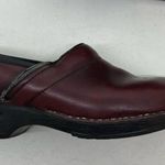 Dansko  dark red leather professional slip on clog shoes non stick size 40 / 9.5 Photo 1