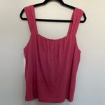 Banana Republic Linen Blend Tank Top Camp Pink Size Large NEW Photo 1