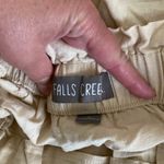 Falls Creek Women’s Skirt linen small Beige Button-Front paper bag tie waist Photo 3