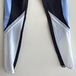 Alo Yoga Elevate Contrast-Panel Sport Leggings, Black/ UV Blue, Size 4 Photo 12