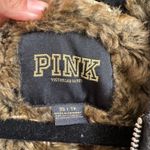 PINK - Victoria's Secret  Y2K Fur Lined Holographic Sequin Bling Hoodie XS Photo 3