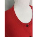 WOMENS BODEN BUTTON DOWN Cotton Blend Cardigan SWEATER Red SIZE XS Photo 1