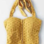 American Eagle Cropped Top w/Tie Back Size XS Photo 0