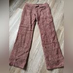EXPRESS Dress Pants Business Casual Pants Trousers Rayon Wool Burgundy Tweed 3 4 Photo 2